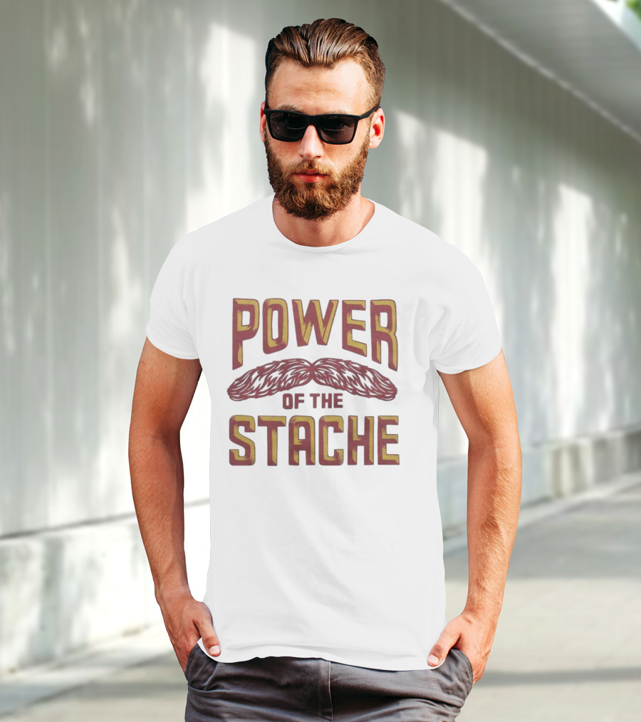 Power Of The Stache Iconic Mustache T-Shirt