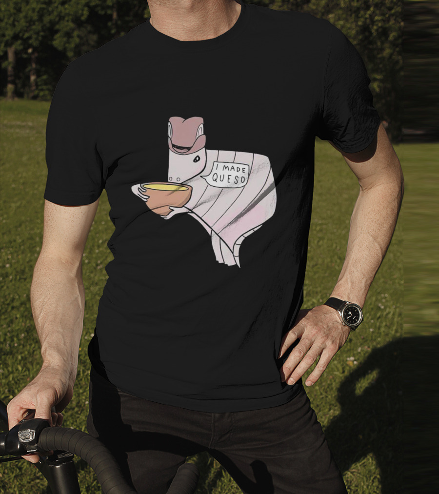 Quesodillo I Made Queso Armadillo Holding Cheese Bowl T-Shirt