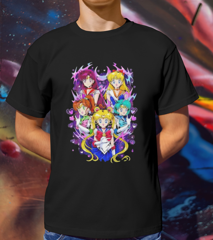 Sailor Moon Justice Serenity Usagi Tsukino And Sailor Guardians Anime T-Shirt