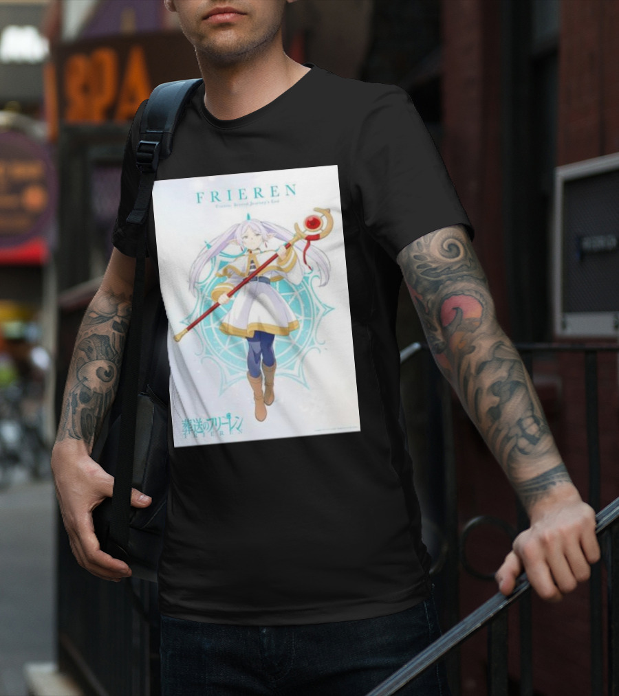 Frieren Beyond Journey's End Sousou No Frieren Anime Character Wand T-Shirt