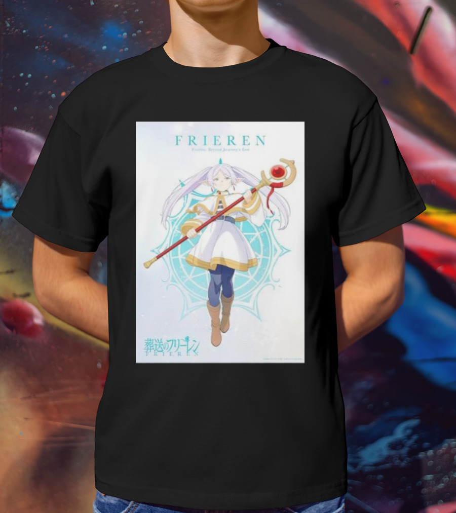Frieren Beyond Journey's End Sousou No Frieren Anime Character Wand T-Shirt