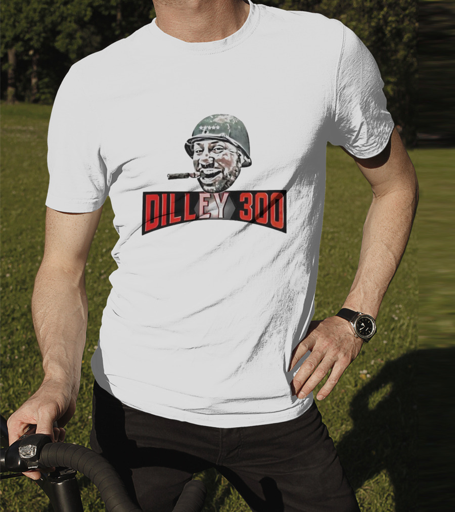 Dilley 300 Military Style Helmet Cigar Laughing Soldier T-Shirt