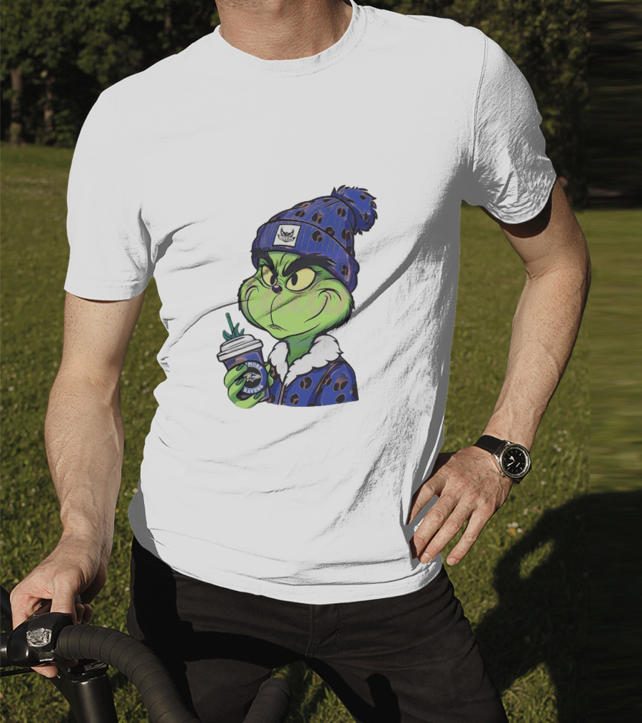 Grinch Boujee Baltimore Ravens Coffee Lover T-Shirt