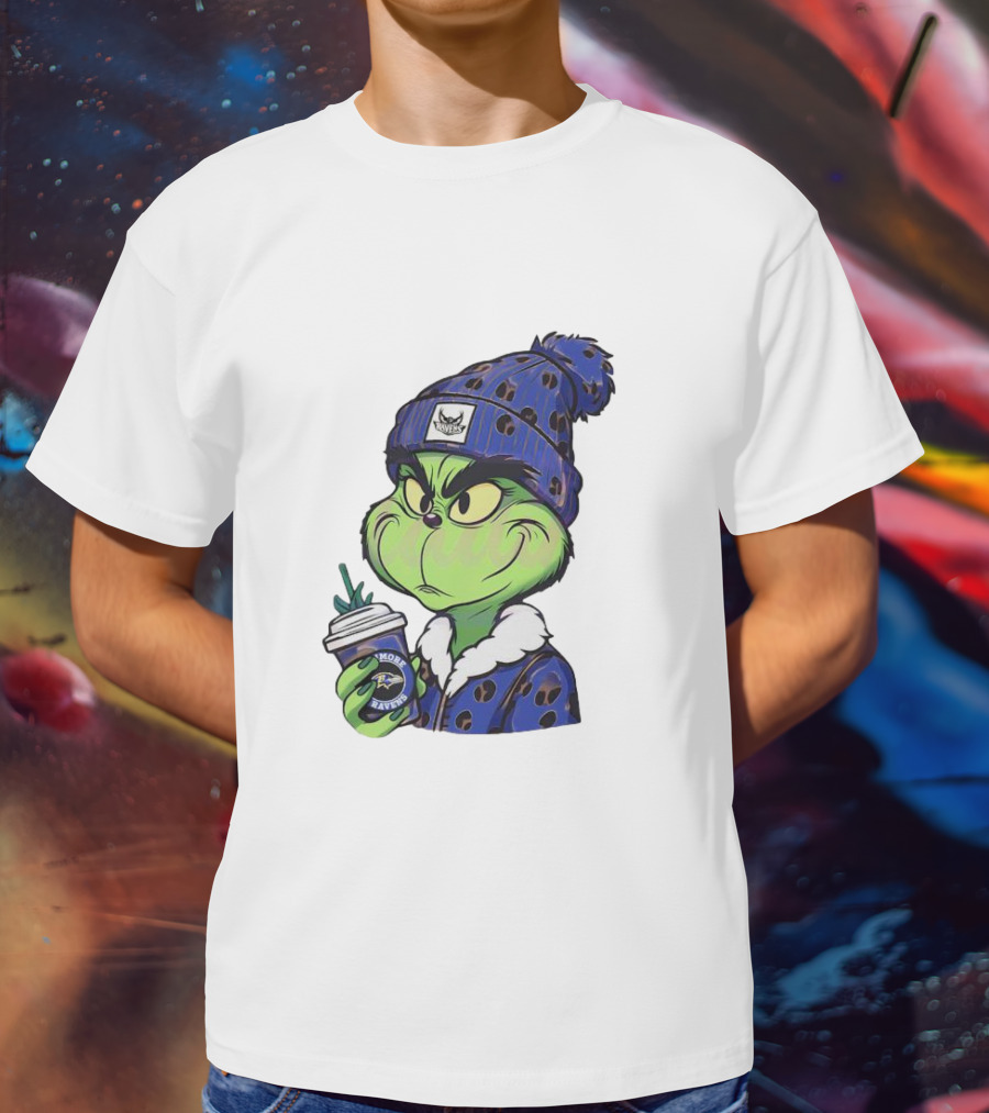 Grinch Boujee Baltimore Ravens Coffee Lover T-Shirt
