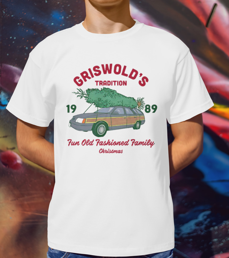 Griswold's Tradition 1989 Fun Old Fashioned Family Christmas T-Shirt