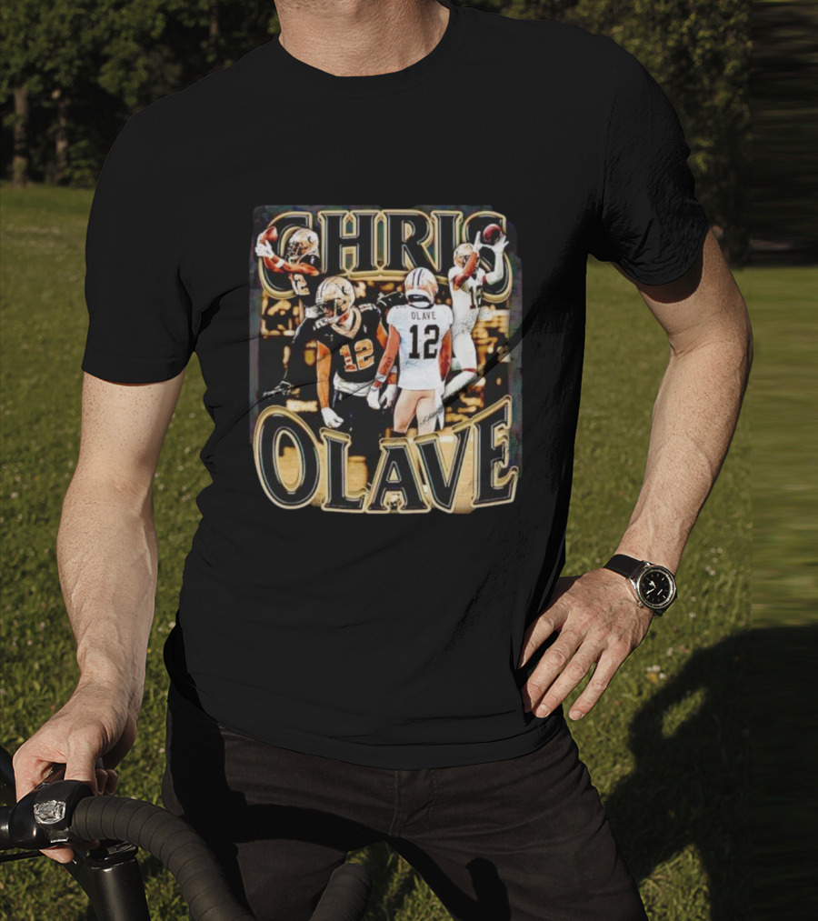 Chris Olave Nola Dreams 12 Saints Football Icons T-Shirt