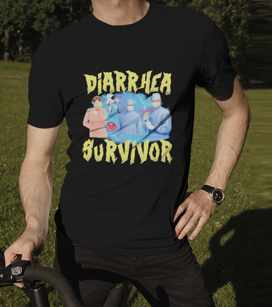 Diarrhea Survivor Funny Medical Humor With Doctors And Patient T-Shirt