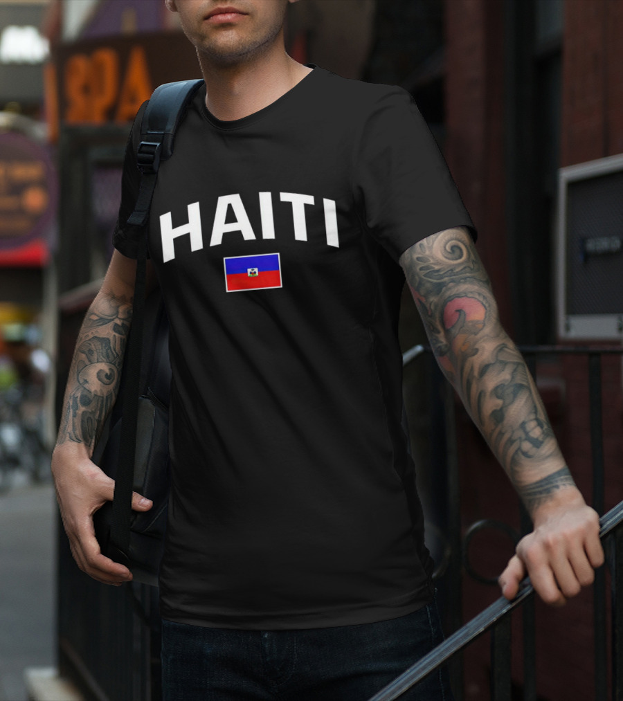 Haiti Island National Flag Emblem T-Shirt
