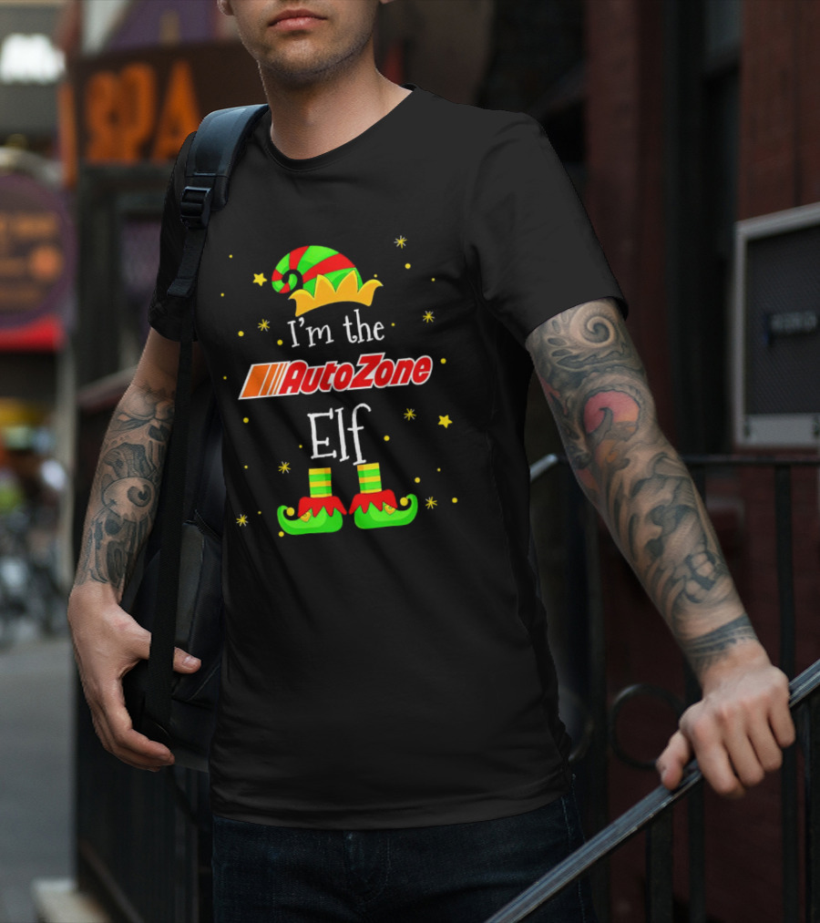 AutoZone Elf Christmas I'm The Holiday Helper T-Shirt