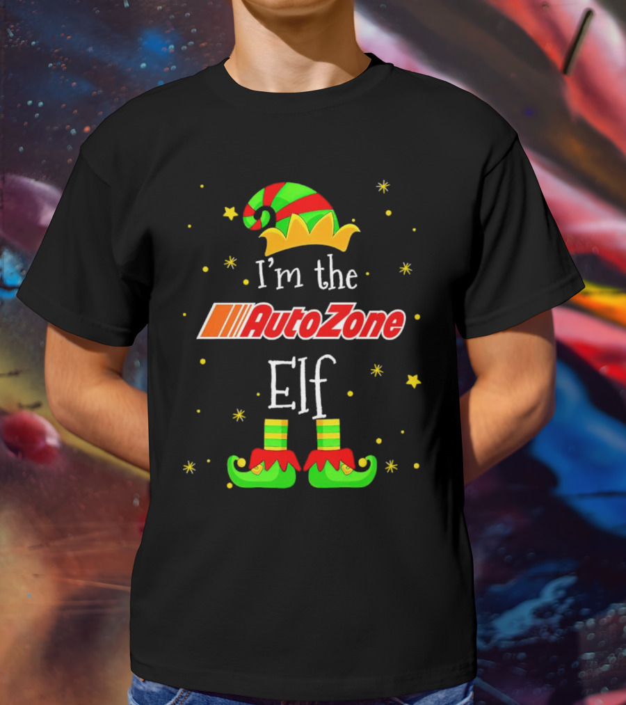 AutoZone Elf Christmas I'm The Holiday Helper T-Shirt