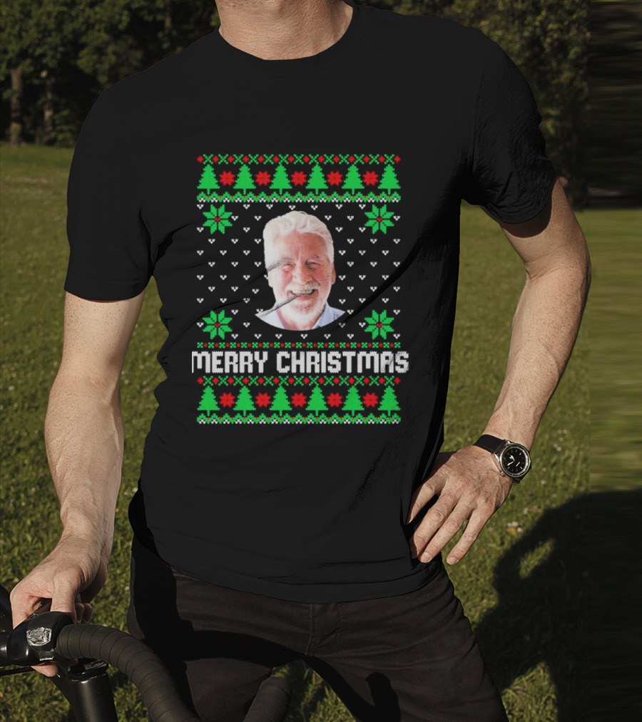 Merry Christmas Personalized Family Photo Face T-Shirt