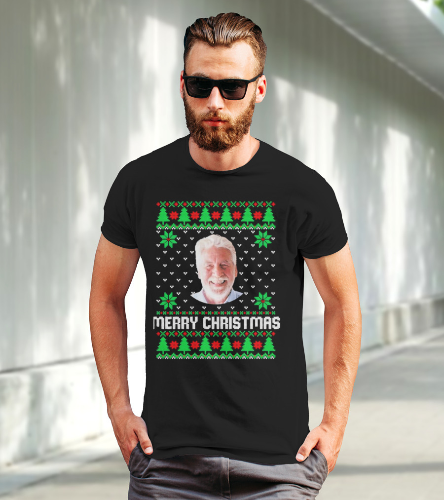 Merry Christmas Personalized Family Photo Face T-Shirt