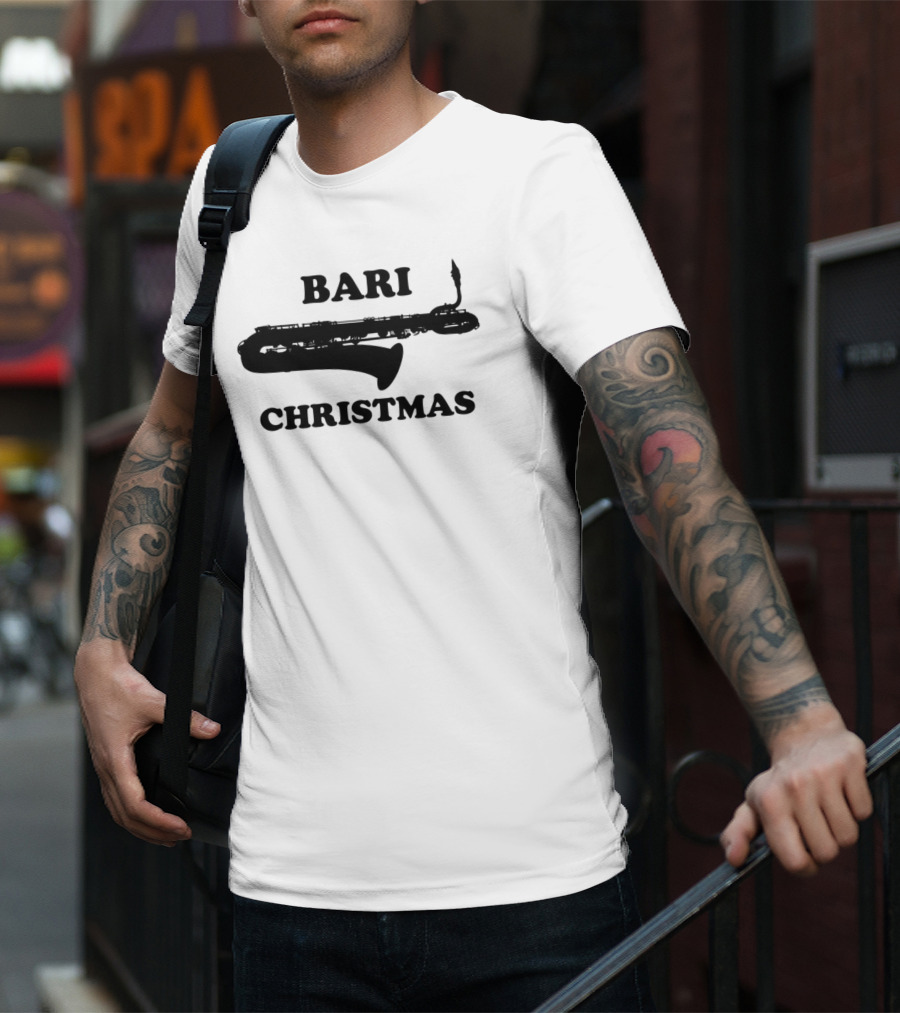 Bari Saxophone Christmas T-Shirt