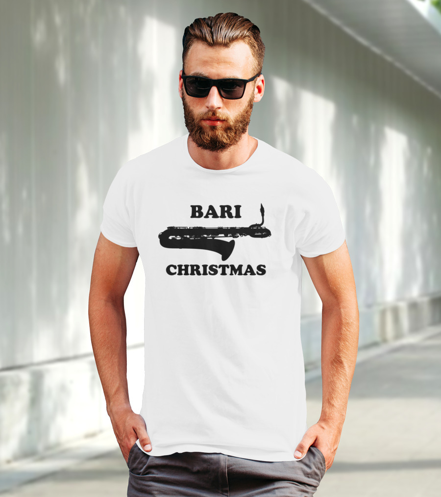 Bari Saxophone Christmas T-Shirt