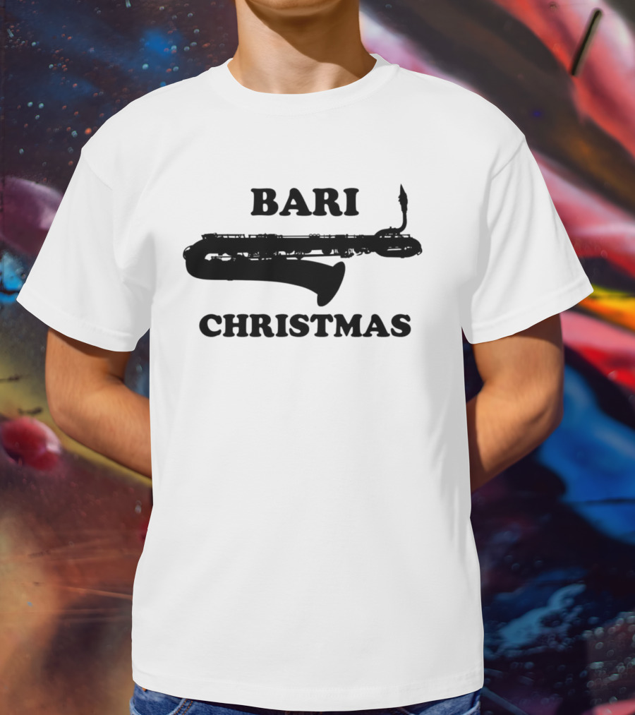Bari Saxophone Christmas T-Shirt