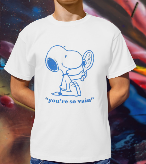 Snoopy You're So Vain Mirror Reflection T-Shirt