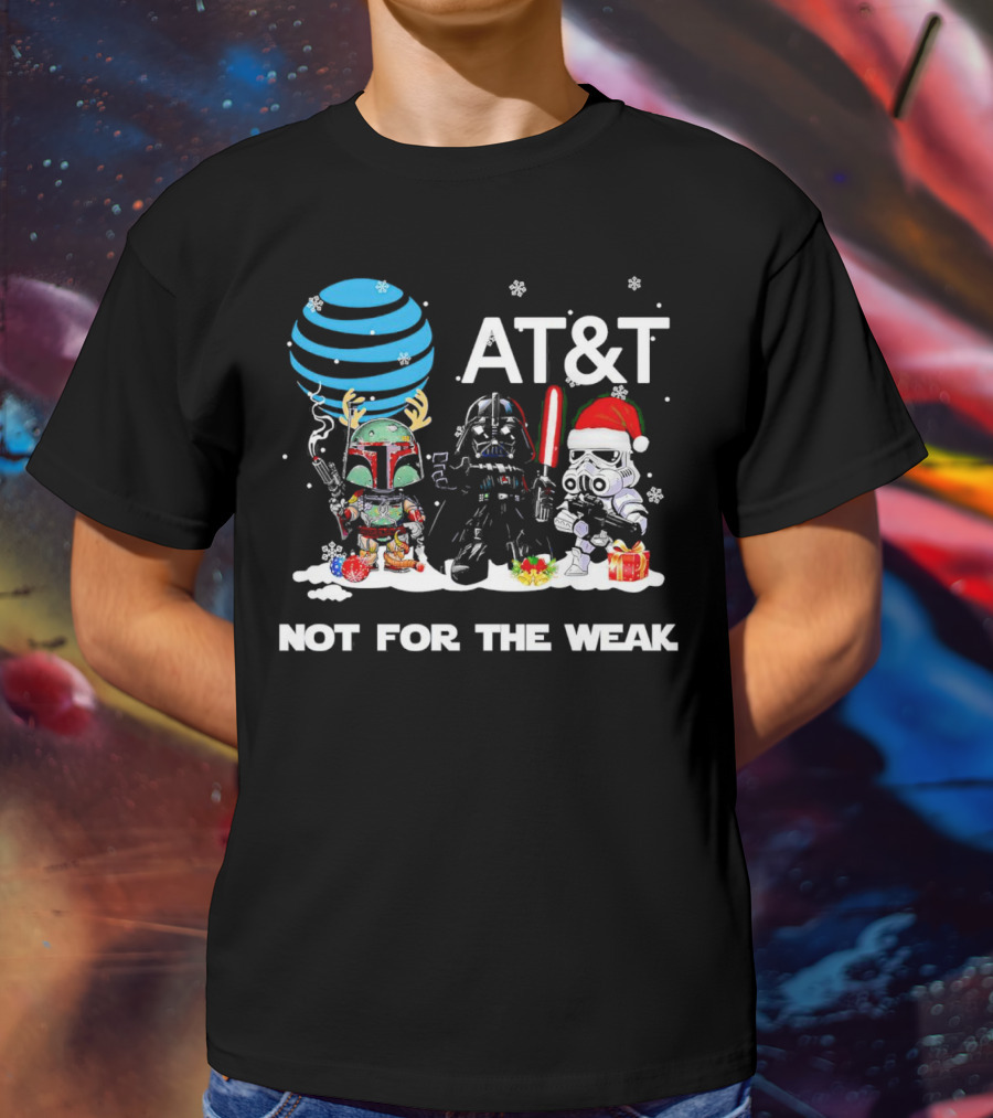 AT&T Star Wars Characters Chibi Not For The Weak Christmas T-Shirt