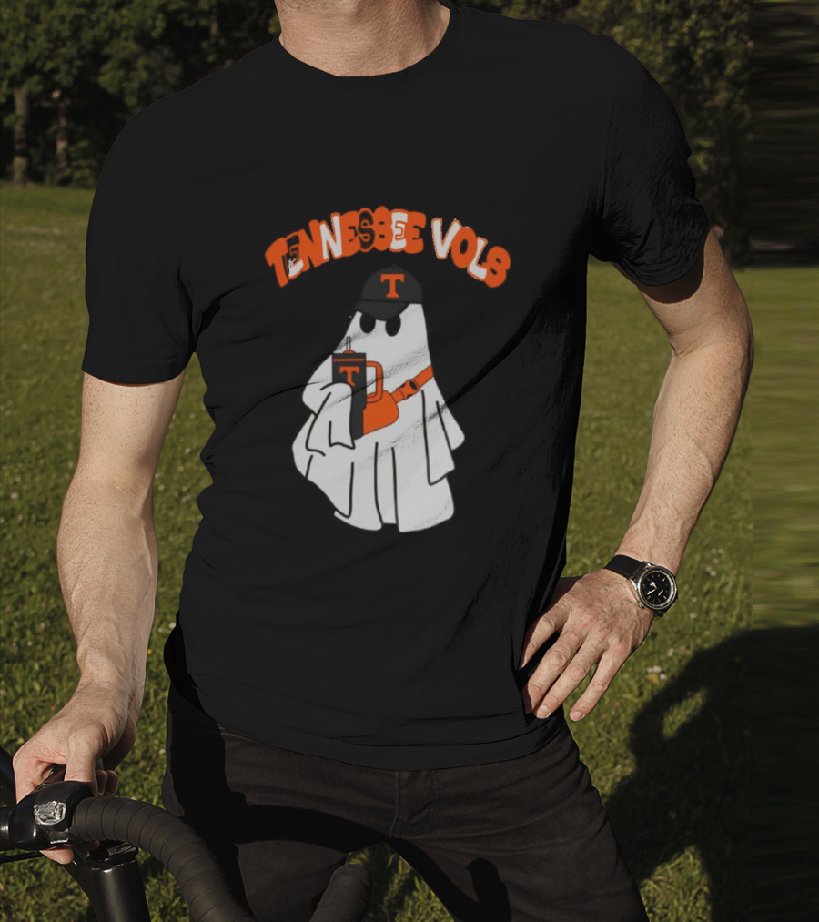 TENNESSEE VOLS GHOST WITH HAT AND DRINK T-Shirt