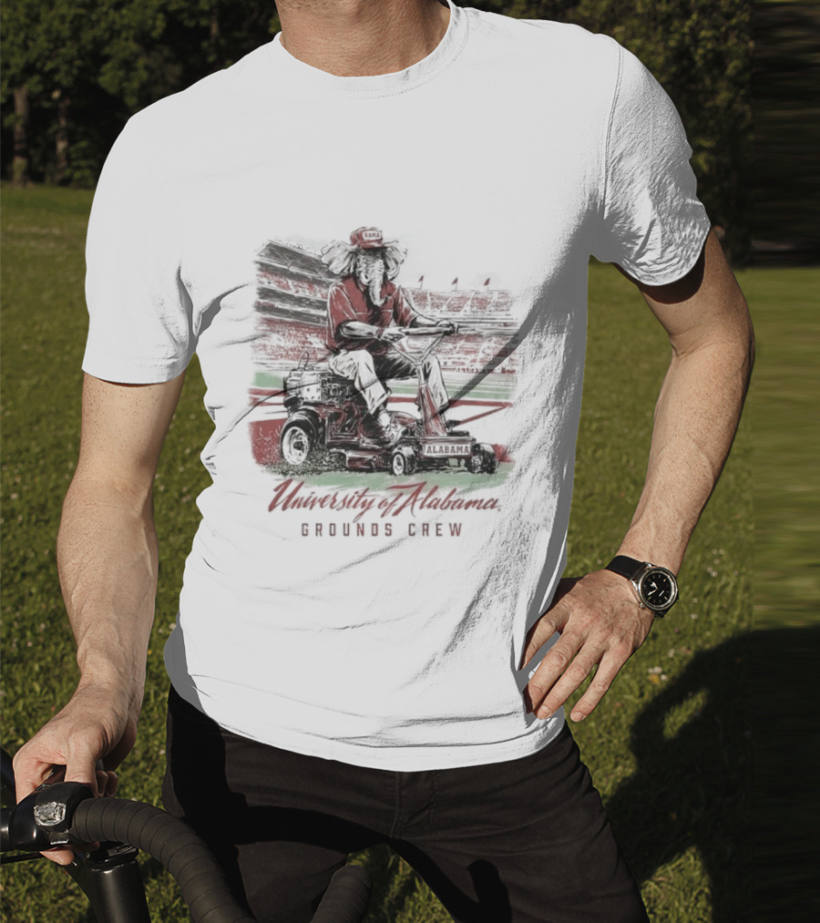 University Of Alabama Grounds Crew Elephant Stadium Mowing T-Shirt