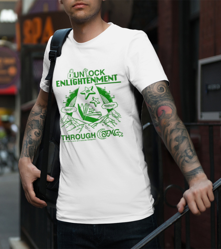 UNLOCK ENLIGHTENMENT THROUGH COSMIC READING LEVEL UP T-Shirt