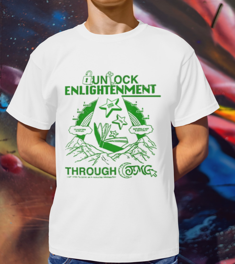 UNLOCK ENLIGHTENMENT THROUGH COSMIC READING LEVEL UP T-Shirt