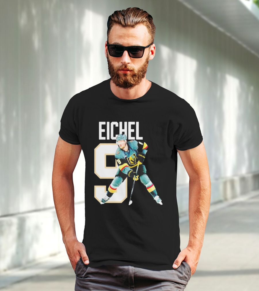 Vegas Golden Knights Jack Eichel 9 Hockey Player MVP T-Shirt