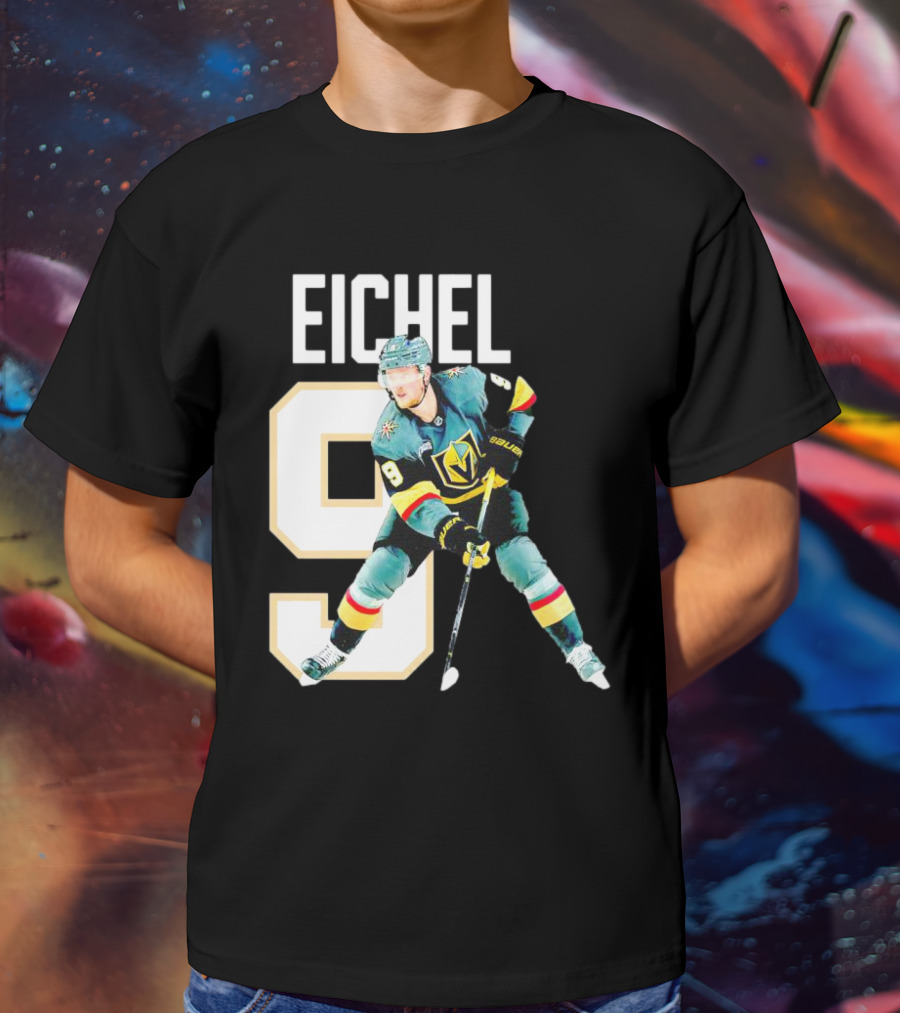 Vegas Golden Knights Jack Eichel 9 Hockey Player MVP T-Shirt