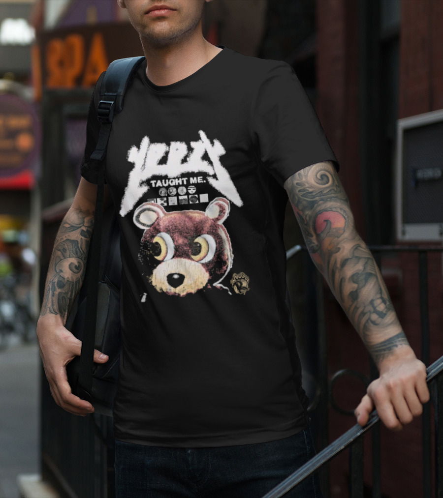 Yeezy Taught Me Graduation Bear Mascot Vintage T-Shirt