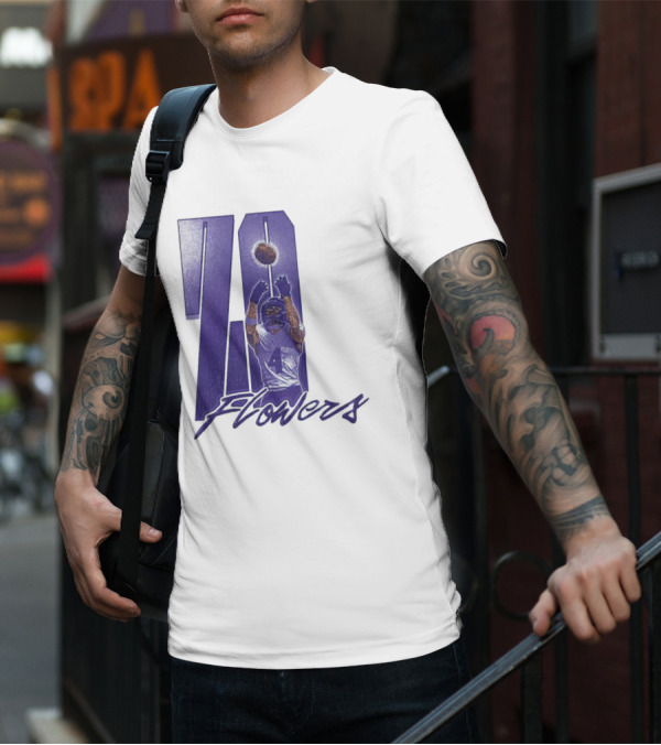 Zay Flowers Baltimore Football Catching Number 4 T-Shirt