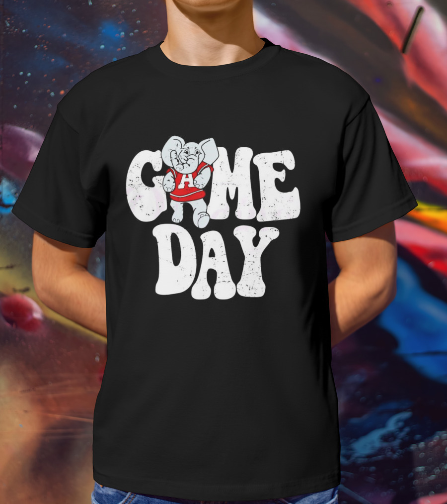Alabama Crimson Tide Game Day Elephant Mascot T-Shirt