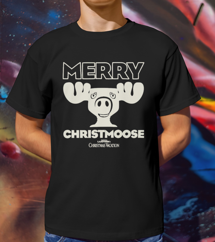 Merry Christmoose National Lampoon's Christmas Vacation Moose T-Shirt