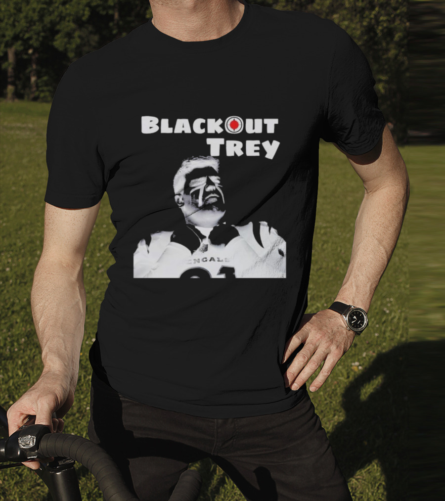 Blackout Trey Cincinnati Bengals 91 T-Shirt