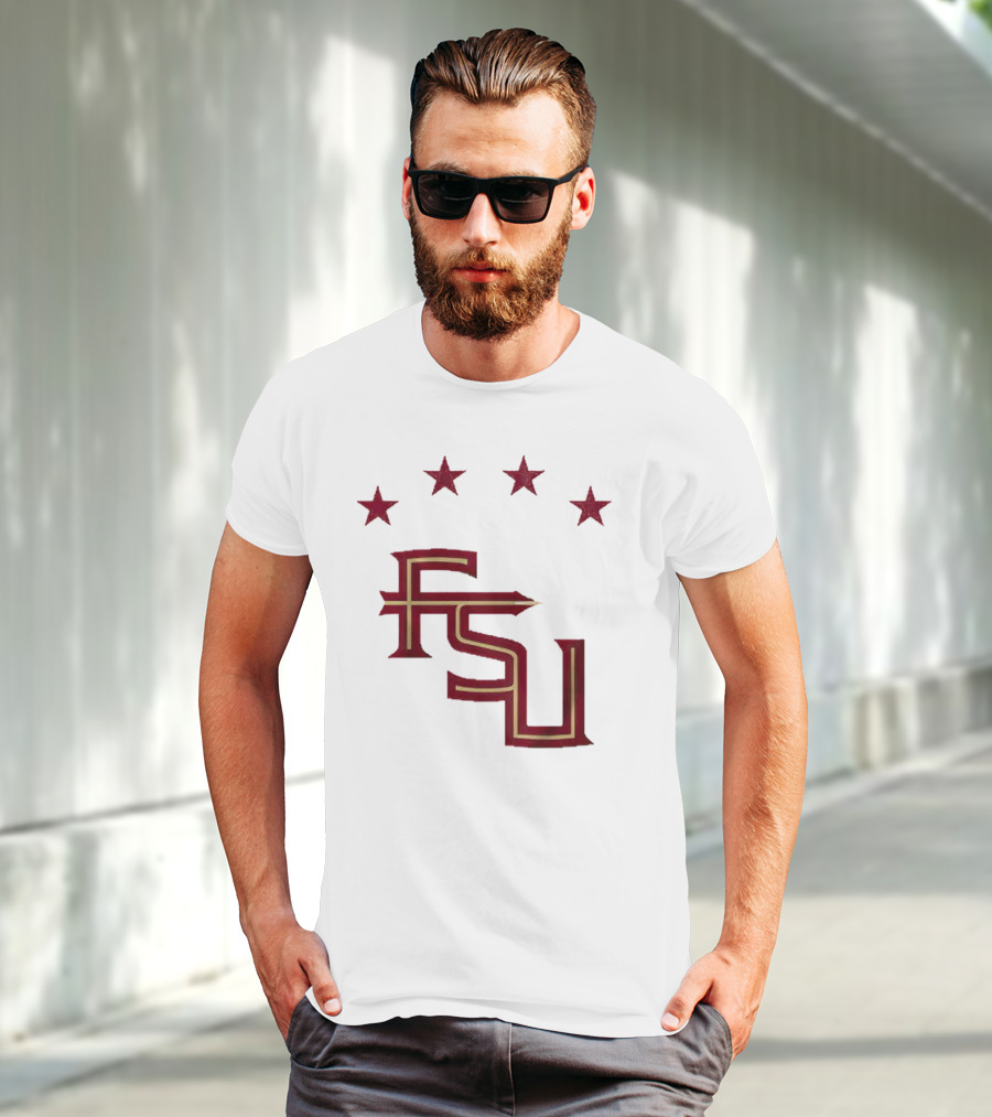 FSU Soccer Four Stars Achievement Recognition T-Shirt