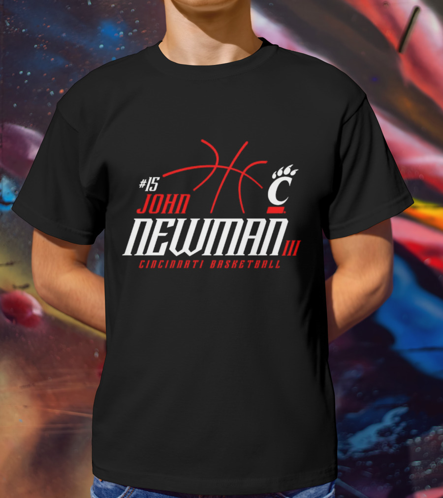 15 John Newman III Cincinnati Basketball T-Shirt