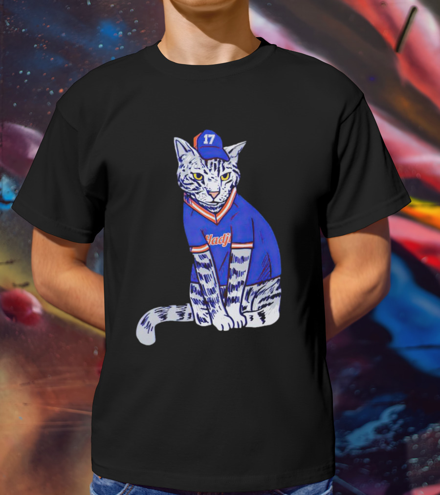 Keith Hernandez Hadji Cat Mets Jersey Number 17 T-Shirt