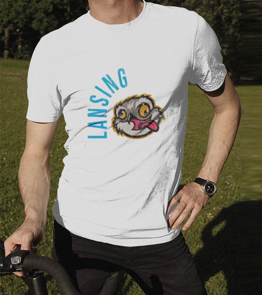 Lansing Baseball Club Owl Mascot T-Shirt