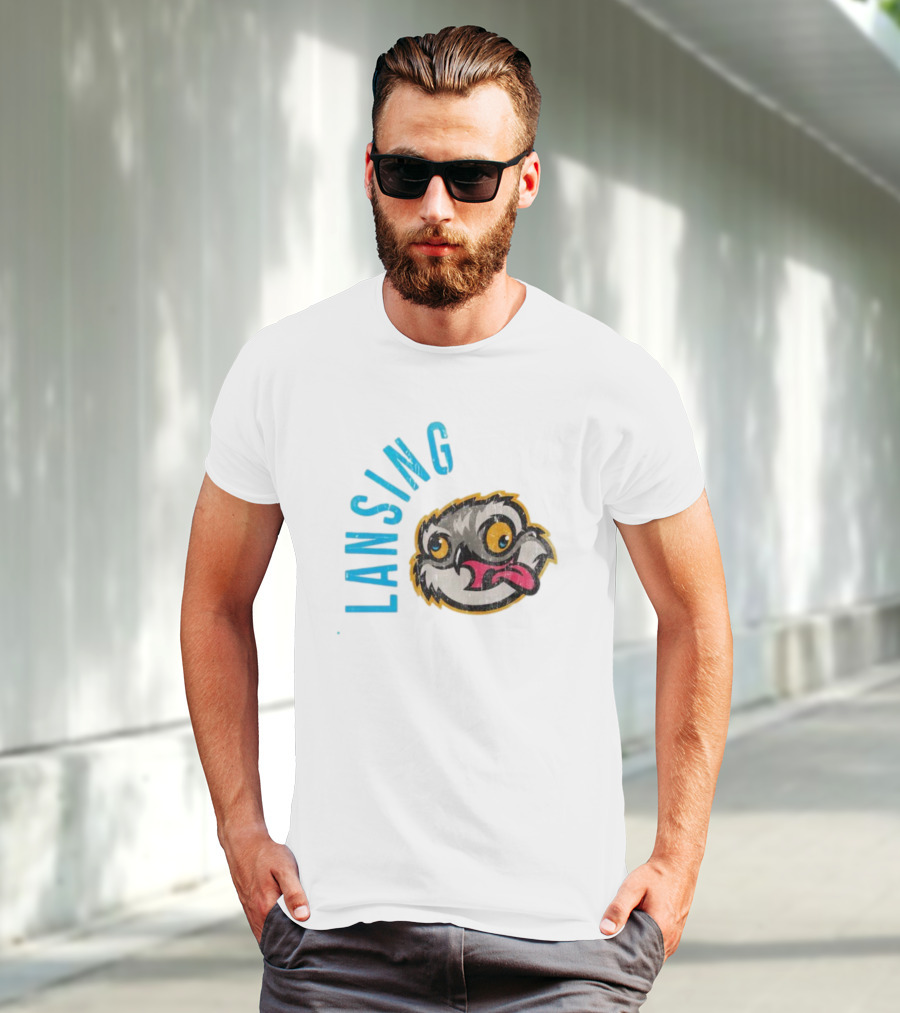 Lansing Baseball Club Owl Mascot T-Shirt