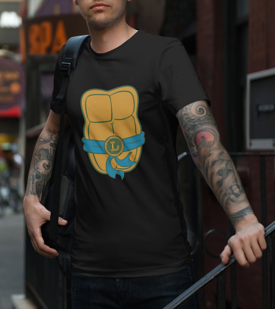 Leonardo Belt Turtle Shell Abs T-Shirt