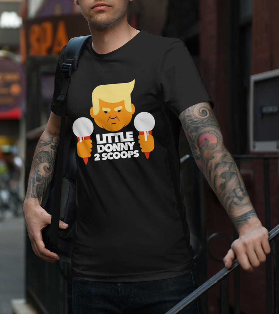 Little Donny 2 Scoops Ice Cream Character T-Shirt