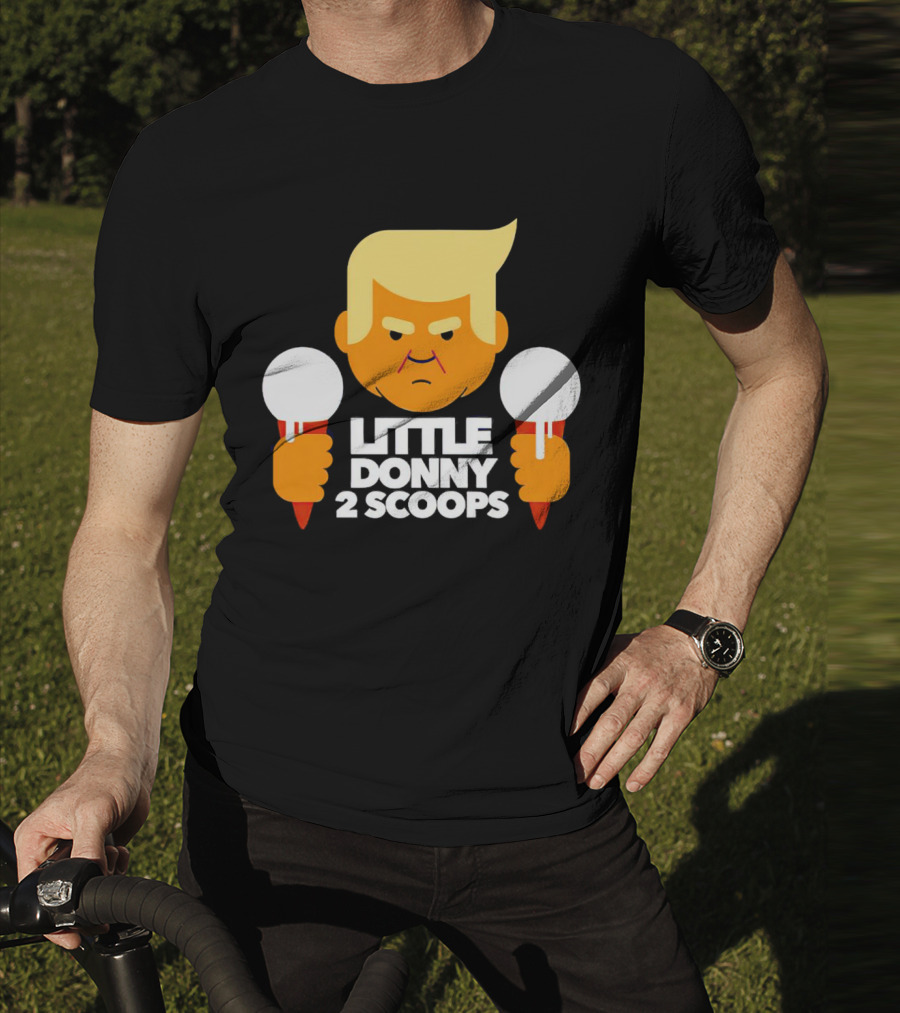 Little Donny 2 Scoops Ice Cream Character T-Shirt