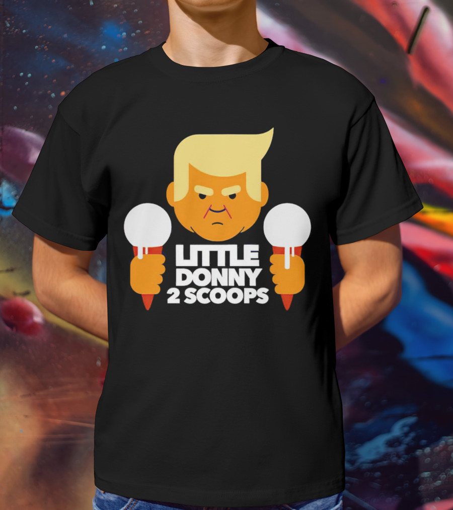 Little Donny 2 Scoops Ice Cream Character T-Shirt