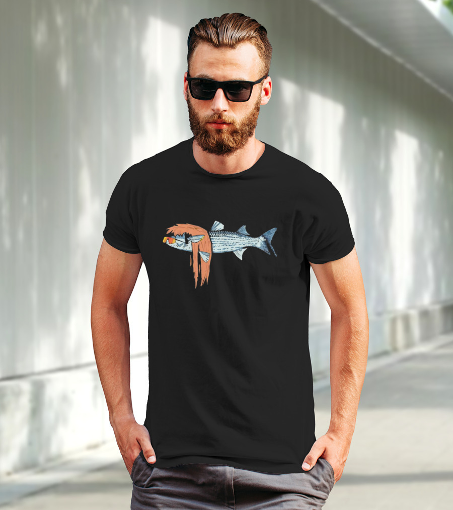 Mullet Fish Sunglasses T-Shirt