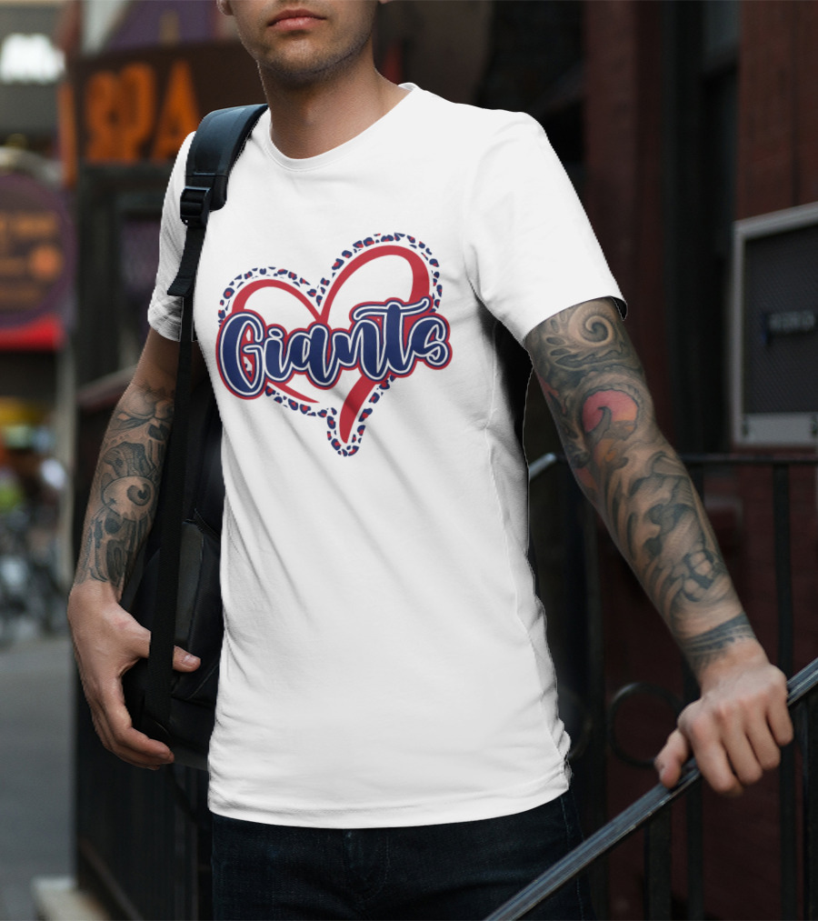 Giants Heart Leopard T-Shirt