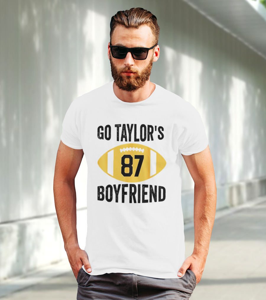 Go Taylor's Boyfriend 87 Football Game Day T-Shirt