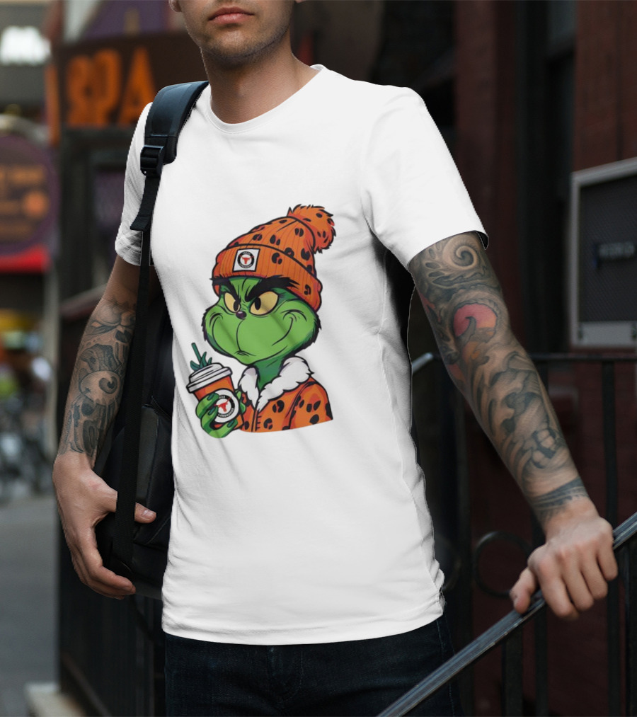 Grinch Boujee Texas Longhorns Cozy Coffee Lover T-Shirt