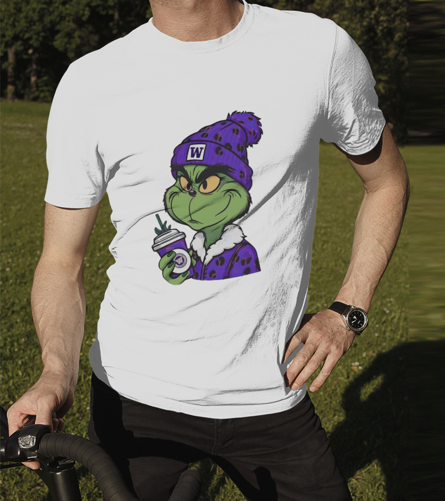 Grinch Boujee W Washington Huskies Coffee T-Shirt