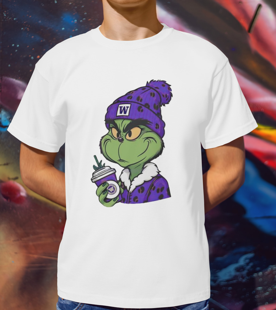 Grinch Boujee W Washington Huskies Coffee T-Shirt