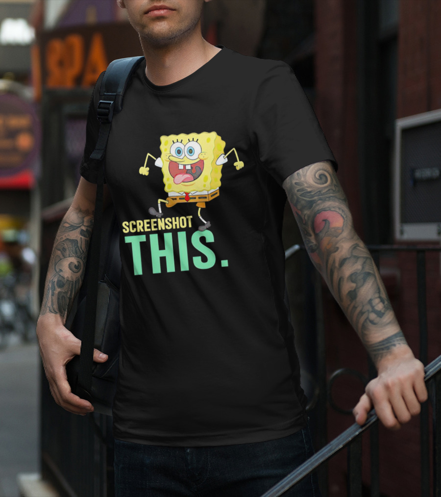 SpongeBob SquarePants Screenshot This Meme Joke T-Shirt