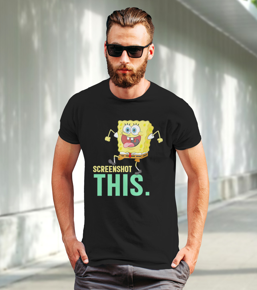 SpongeBob SquarePants Screenshot This Meme Joke T-Shirt