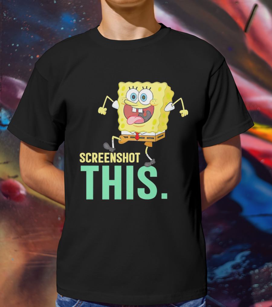 SpongeBob SquarePants Screenshot This Meme Joke T-Shirt